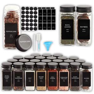 24x SZKLANE SŁOICZKI 120ml NA PRZYPRAWY POJEMNIKI PRZYPRAWNIKI + ETYKIETY