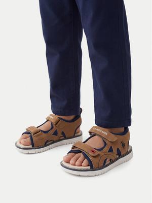U.S. Polo Assn. Sandały EO-GARDA002K/6Y1 Brązowy jasny