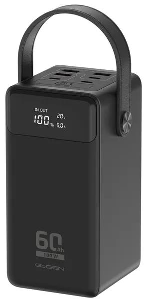 Powerbank Duży 60000mAh 100W 6 portów 3x USB-C, 3x USB-A Latarka Gogen