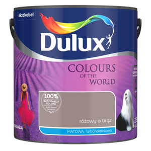 Farba lateksowa Kolory Świata różowy a brąz 2,5 l Dulux