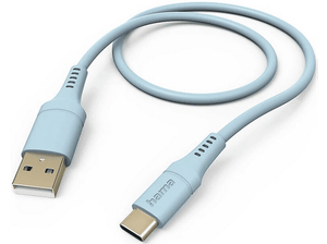 Kabel HAMA Ładujący/data Flexible USB-A - USB-C 1.5m Niebieski