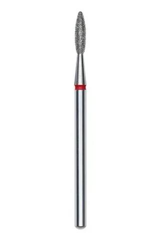 STALEKS Frez Diamentowy Płomyk/Łezka CZERWONY EXPERT średnica 2,1/8mm