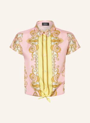 Versace Jedwabna Bluzka rosa