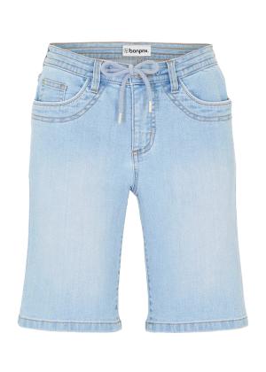 Bermudy dżinsowe Slim Fit mid waist