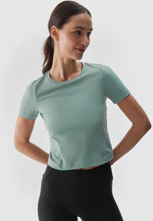 4F koszulka treningowa damska t-shirt 4FWAW24TFTSF1064 zielona (M)
