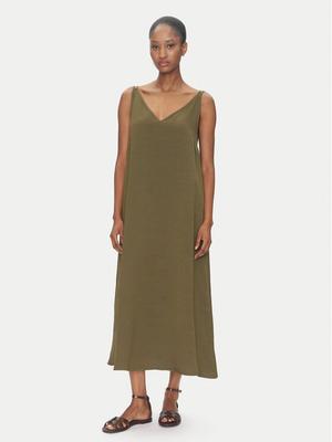 ViCOLO Sukienka letnia TD0758 Khaki Regular Fit
