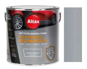 ALTAX FARBA ANTYPOŚLIZGOWA DO PODŁÓG BETONOWYCH RAL 7040 SZARY PÓŁMAT 2.5L
