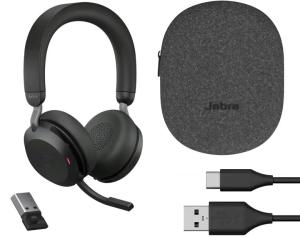 Słuchawki bezprzewodowe nauszne biurowe z mikrofonem Jabra Evolve2 75