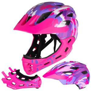 Kask rowerowy dziecięcy Full Face szczękowy na rower hulajnogę Bervee S/M