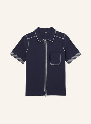 Reiss Dzianinowa Koszula Blake blau