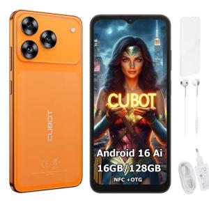 Smartfon CUBOT A50 6,88" 16/128GB DUAL SIM NFC ANDROID 16 + ETUI + FOLIA