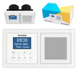 Radio podtynkowe DIGITRADIO UP 1 DAB+ FM Bluetooth Budzik Głośnik białe
