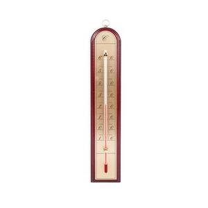 Termometr pokojowy 43 x 260 mm złota skala drewniany łuk Bioterm