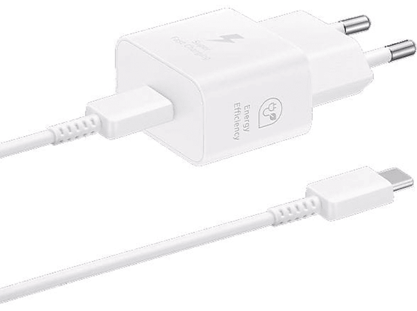 Ładowarka sieciowa Samsung EP-T2510XW 25W + kabel USB-C Biały
