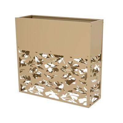 Kwietnik metalowy 105 x 35 x 100 cm piaskowy