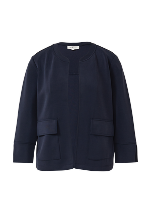 Przycięta bluza z materiału Scuba