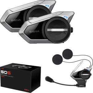 Interkom motocyklowy 50S quantum mesh 2.0 podwójny Sena 50S-10D 2 kaski