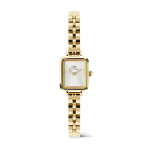 Daniel Wellington DW Watch Quadro Mini Arch 3-link White Sunray Gold 15.4X18.2mm