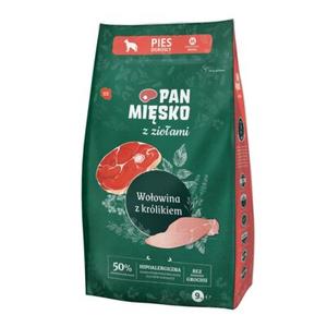 Karma sucha dla psa wołowina/królik m 9 kg PAN MIĘSKO