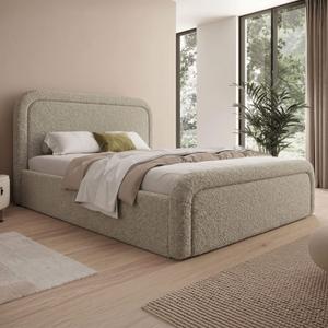 Łóżko tapicerowane z pojemnikiem SFG0154P | 140x200 | Boucle | Quelle 6 | SZYBKA WYSYŁKA