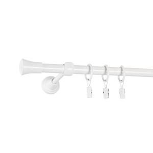 Karnisz pojedynczy TULUZA 160 cm 16 mm biały