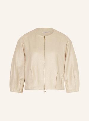 Lilienfels Bluzka Z Rękawami 3/4 I Błyszczącą Nicią beige