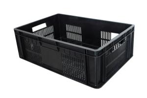 SKRZYNKA MAGAZYNOWA TRANSPORTOWA POJEMNIK PLASTIK TRANSPORTOWY 60x25x40CM