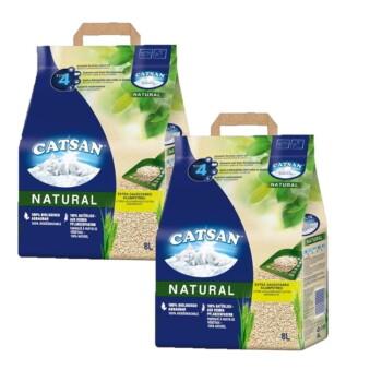 CATSAN Natural żwirek zbrylający się 2x8 l
