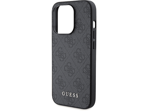 Etui GUESS 4G Metal Gold Logo na iPhone 15 Pro 6,1 cala Szary GUHCP15LG4GFGR