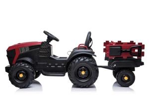 Duży Traktor na akumulator z Przyczepką Pilot dla dzieci 12V 7Ah