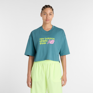 Koszulka damska New Balance WT51908AAZ – niebieska