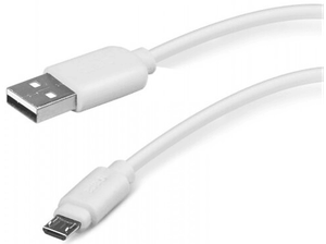 Kabel SBS USB 2.0 - microUSB 1m Biały