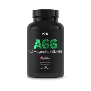 ASHWAGANDHA zdrowy LEPSZY SEN spokój KFD Ashwagandha KSM-66 180 tabl.