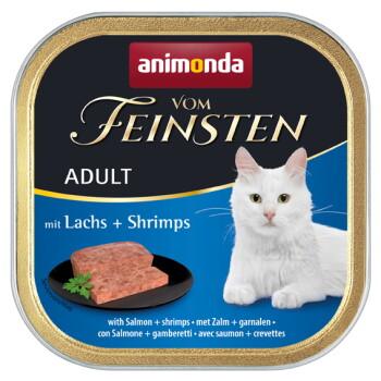 animonda Vom Feinsten mokra karma dla kota, Adult, Łosoś i krewetki 64x100 g