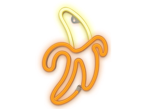 Neon FOREVER TF1 Banan Biały-Żółty Bat + USB FLNE10