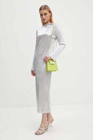 Never Fully Dressed sukienka Silver Plisse Sophia