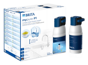 System filtrujący wodę BRITA mypure P1 z wkładem filtrem P1000 Srebrno-szary