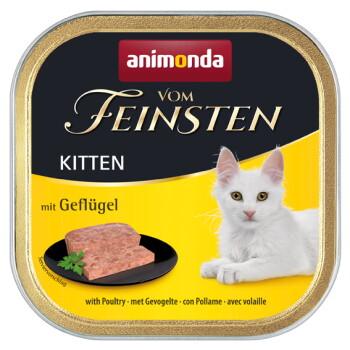 animonda Vom Feinsten mokra karma dla kociąt Drób 32x100 g
