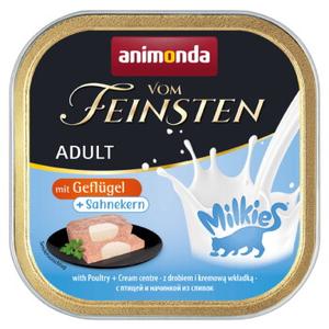 animonda Vom Feinsten karma mokra dla kota, Adult, z mlecznym nadzieniem 32x100g z drobiem i nadzieniem śmietankowym