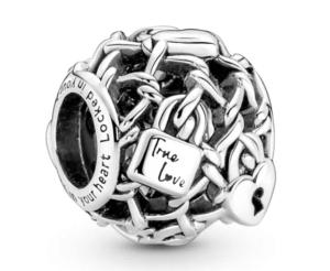 Charms Pandora Ażurowe łańcuszki z kłódkami PE 790071C00 próba 925 zawieszka