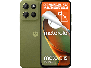 PRODUKT PO EKSPOZYCJI - Smartfon MOTOROLA Moto G15 Power 4G (LTE) 8 GB/ 256 GB Zielony