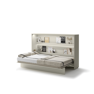 Półkotapczan poziomy BC-05 Bed Concept 120x200 cm 120x200 cm | Kaszmir | składany | funkcjonalny | oszczędność przestrzeni