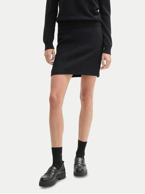 Tom Tailor Spódnica mini 1044649 Czarny Regular Fit