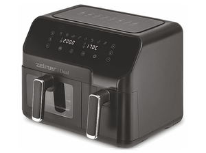 OUTLET - Frytownica niskotłuszczowa ZELMER ZAF9000 Dual 2700 W, 9.5 L Czarny
