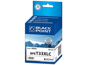 Wkład atramentowy BLACK POINT BPET33XLC Zamiennik Epson 33XL (C13T33624012)