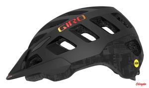 Kask mtb GIRO RADIX INTEGRATED MIPS matte czarny hypnotic roz. S (51-55 cm) (51-55)