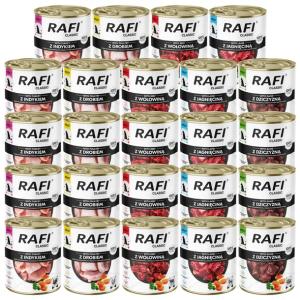 Dolina Noteci Rafi Classic karma mokra dla psa mix smaków 24 x 800g