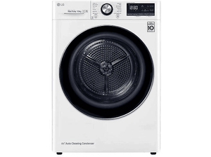 Suszarka Kondensacyjna z pompą ciepła LG RC10V9AV2W Steam i FreshCare Pojemność 10kg Biały, Czarne drzwi