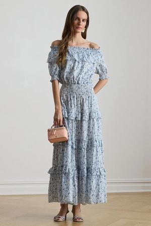 Lauren Ralph Lauren sukienka hiszpanka bawełniana