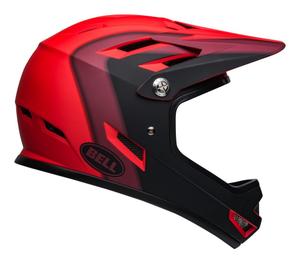 BELL Kask rowerowy full face SANCTION presences matte red black (48-51)
